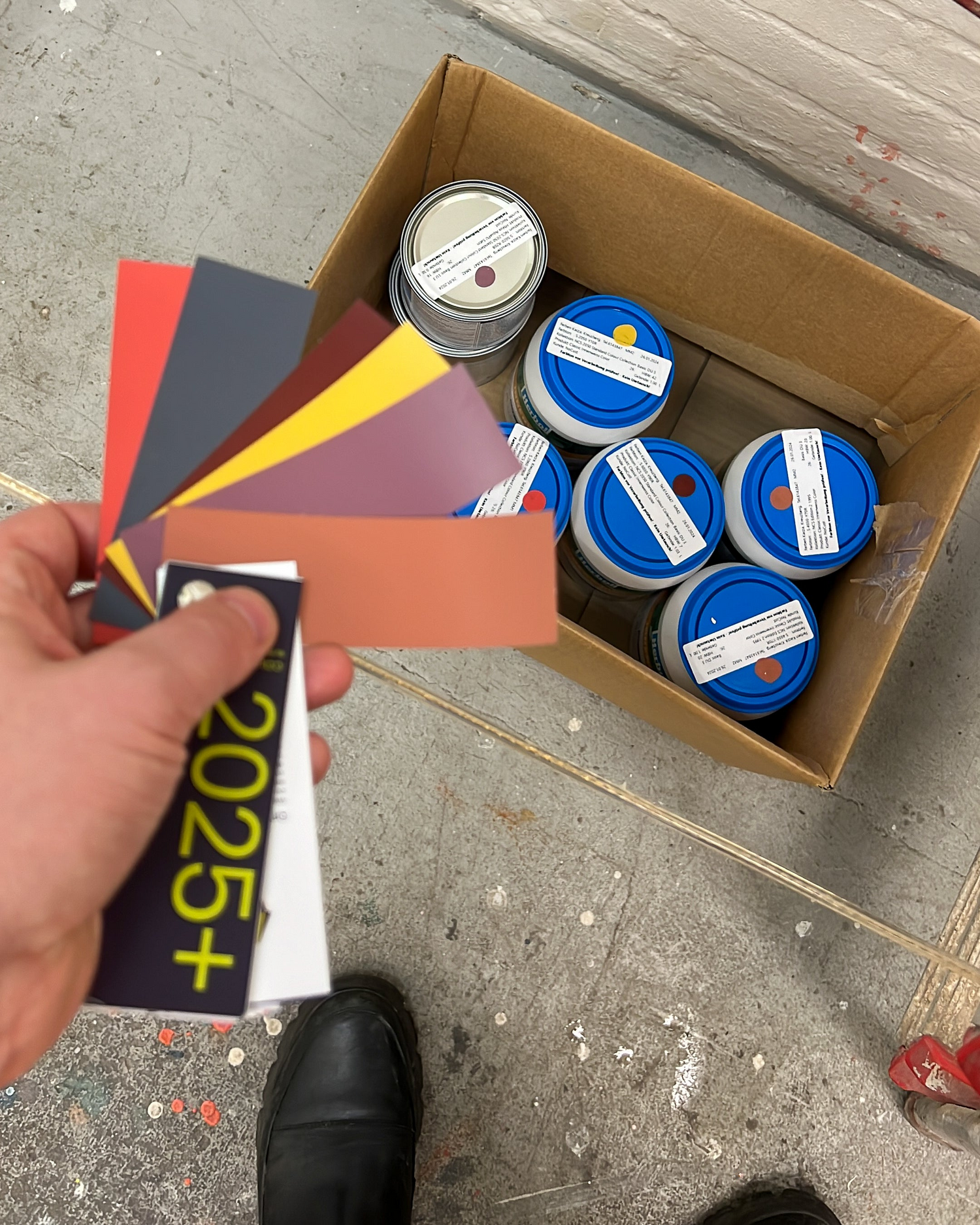 Trend 2025+ fan deck and paint cans