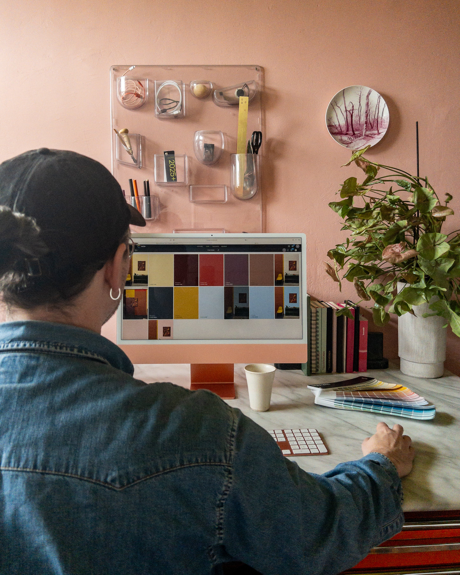 Mike Klar working with his moodboard in NCS+ app desktop