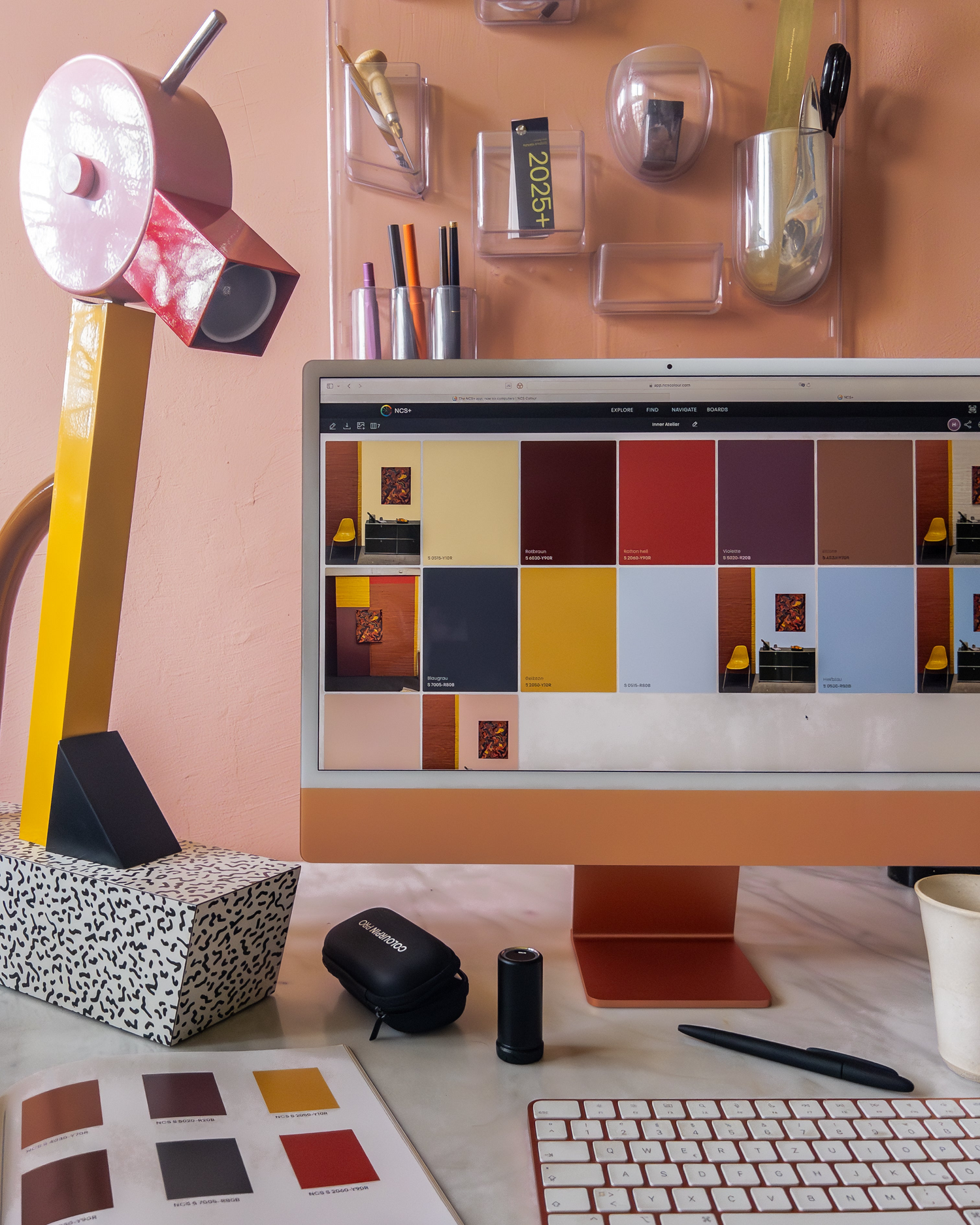 Mike Klar, digital moodboard in NCS+