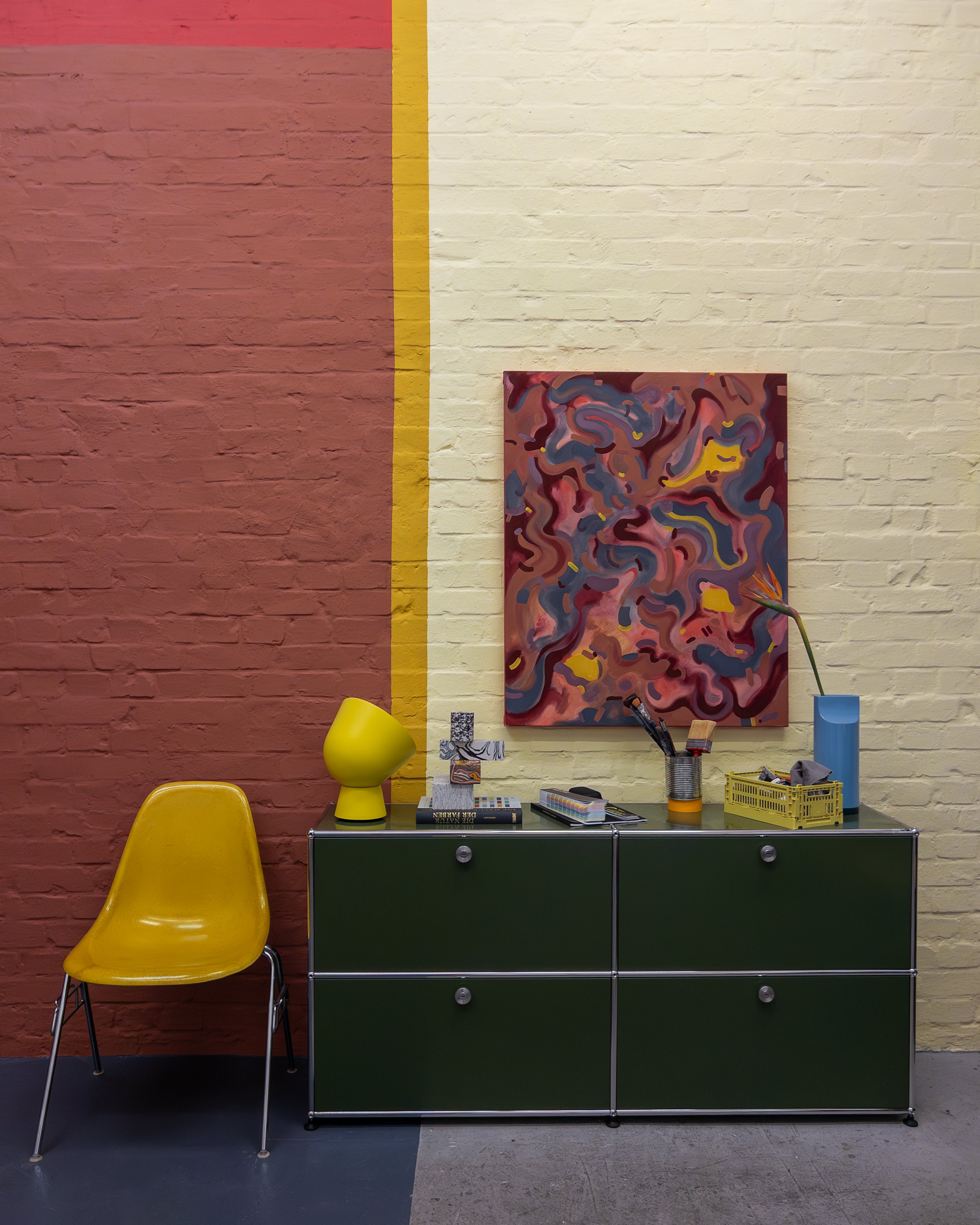 Mike Klar's office in the colours of Inner