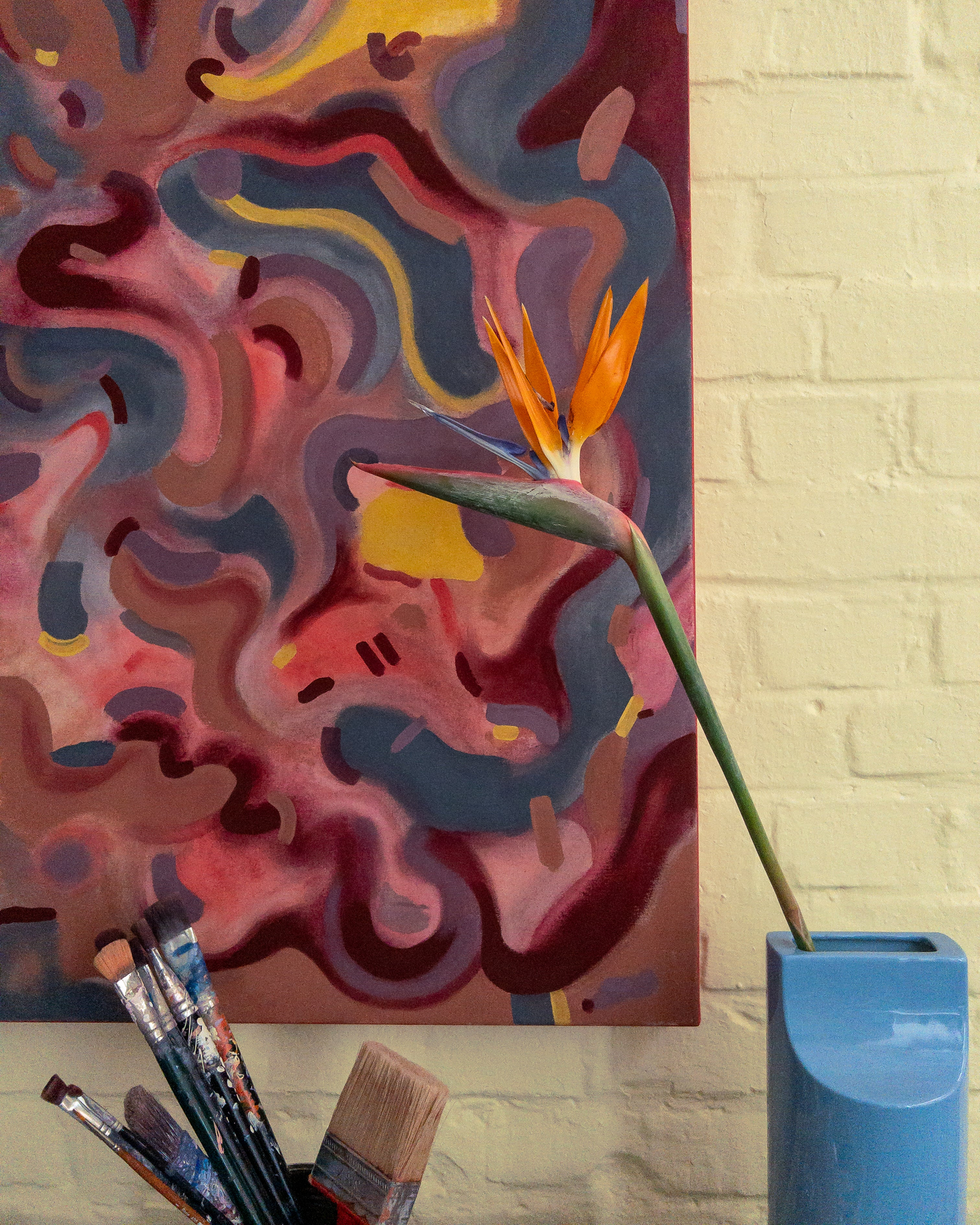 Painting in the colours of Inner - zoomed in