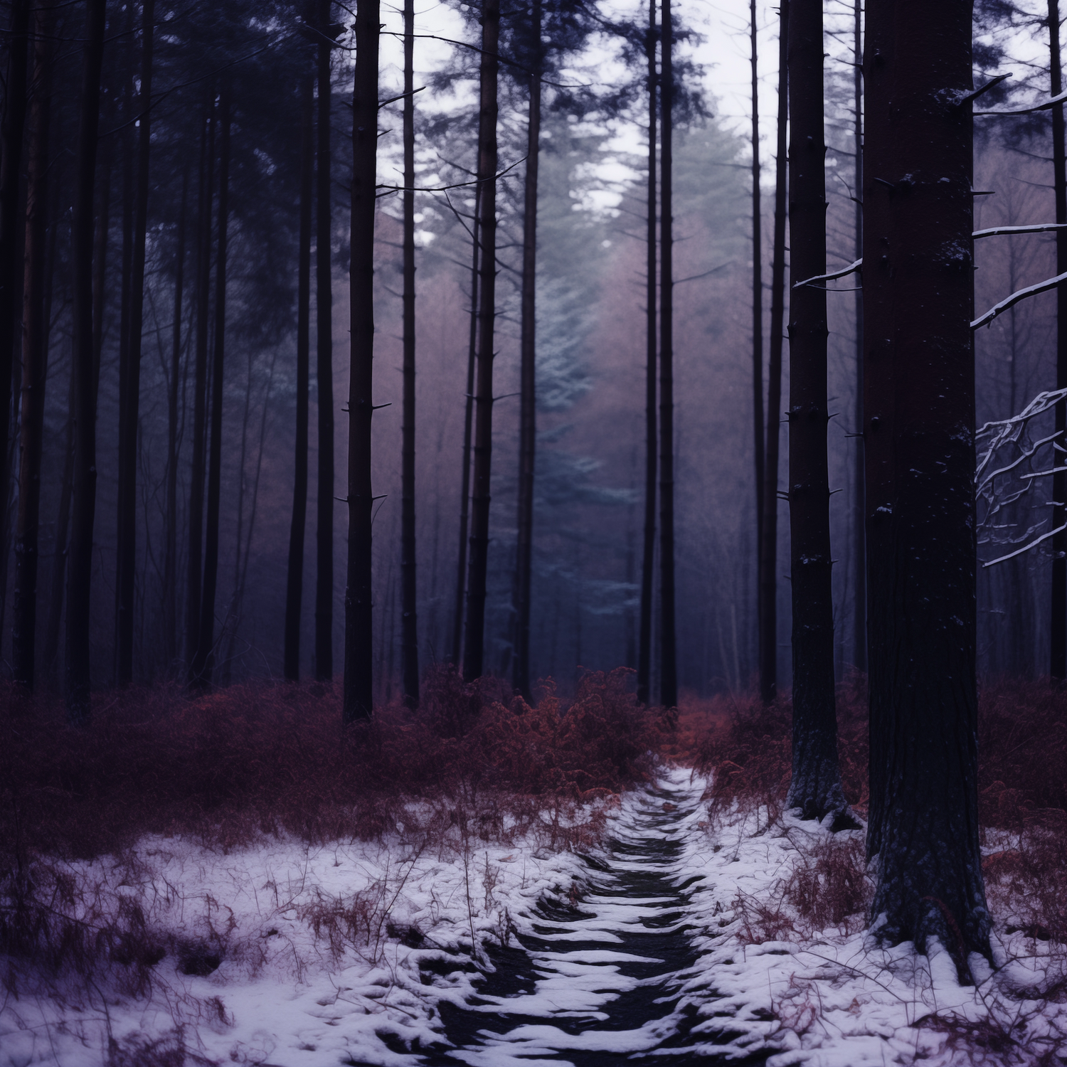 Moodboard On & Off - Purple forest