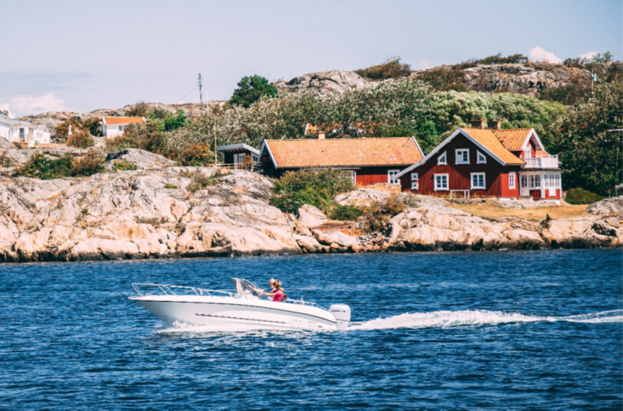 Falured house in the Archipelago