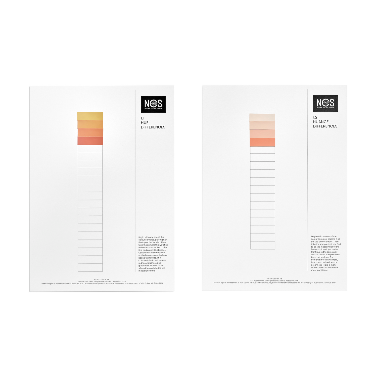 Sheets of 1. Colour Theory