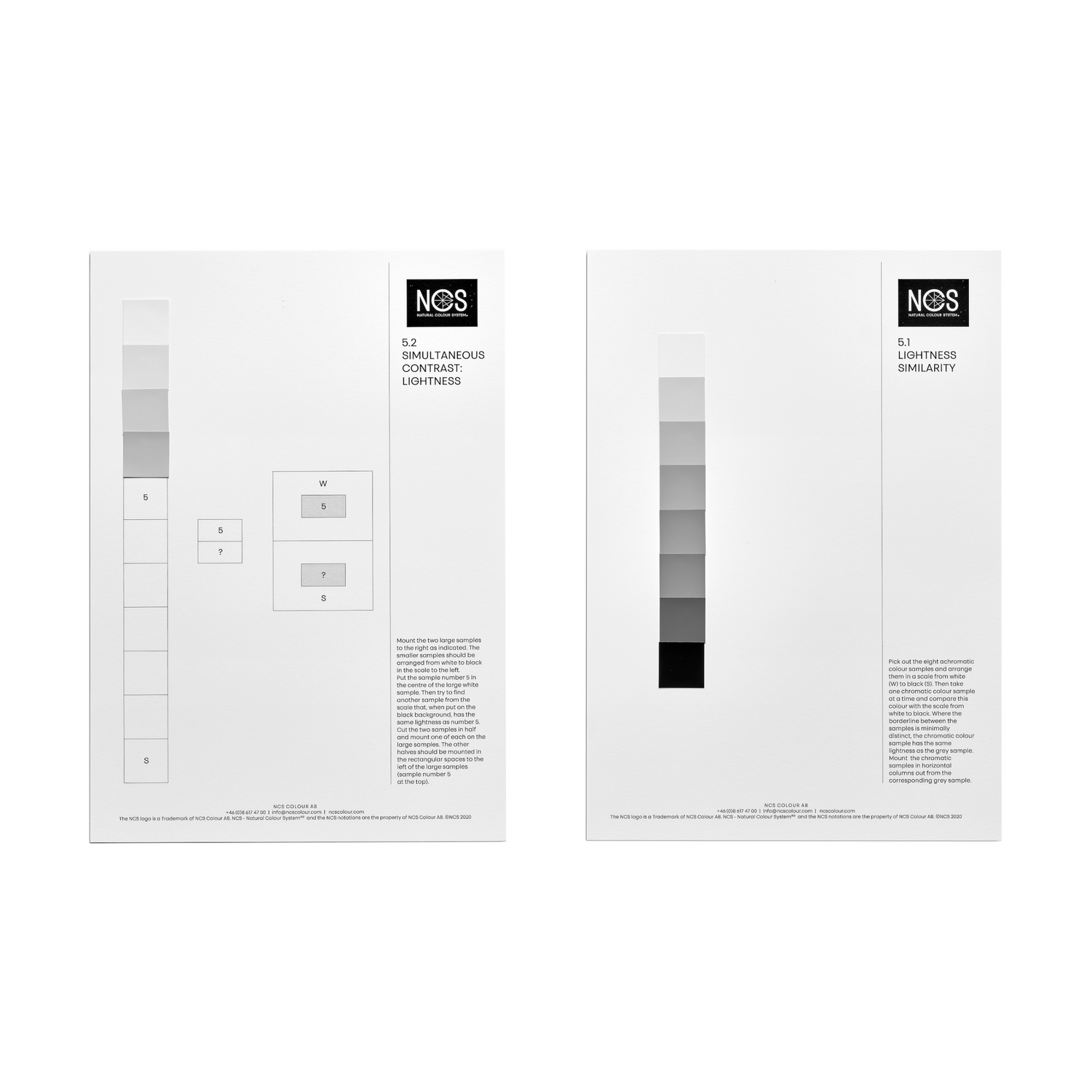 Sheets of 5. Colour Contrasts