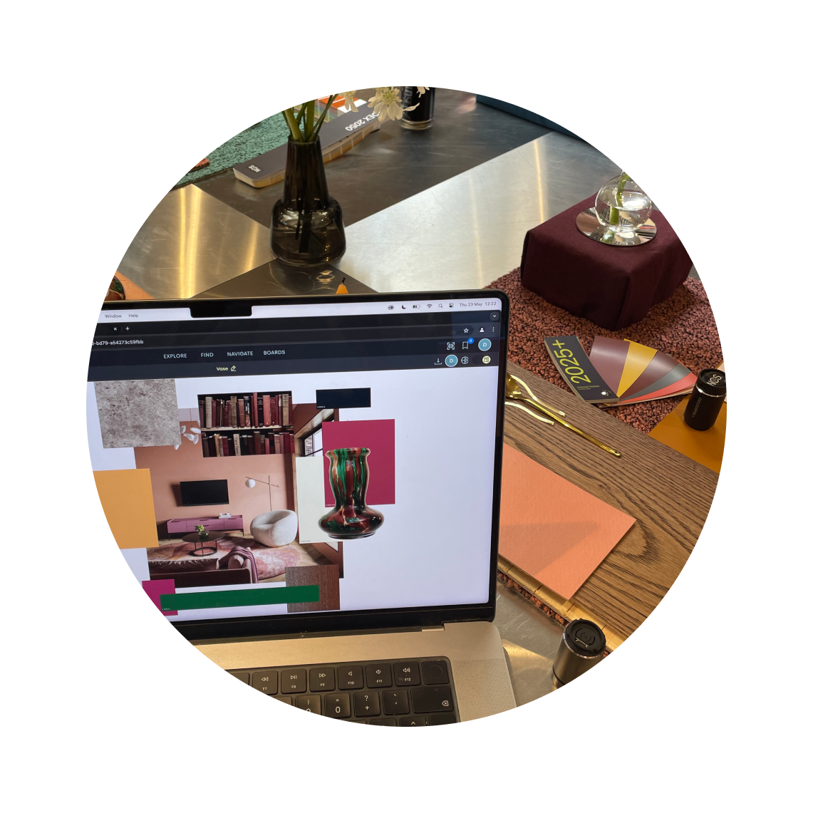 Creative journey, moodboard in NCS+ app