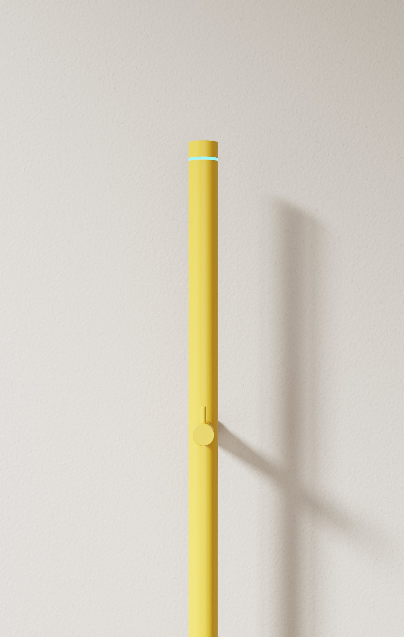 INR yellow towel dryer, white background