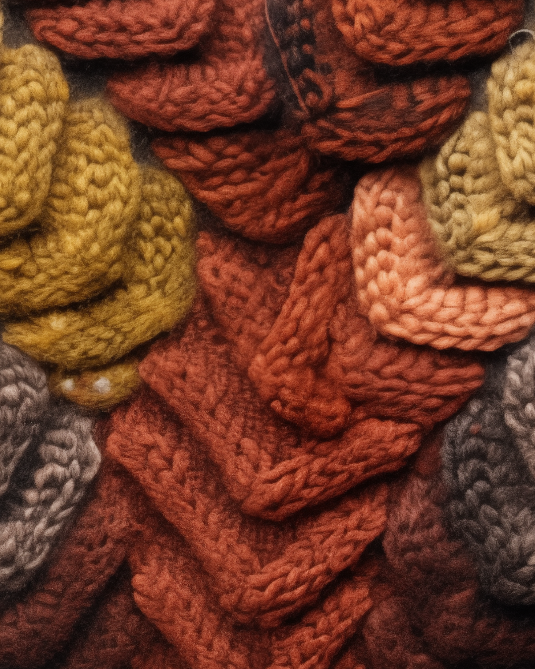 Moodboard Inner - Warm-coloured knitted fabric