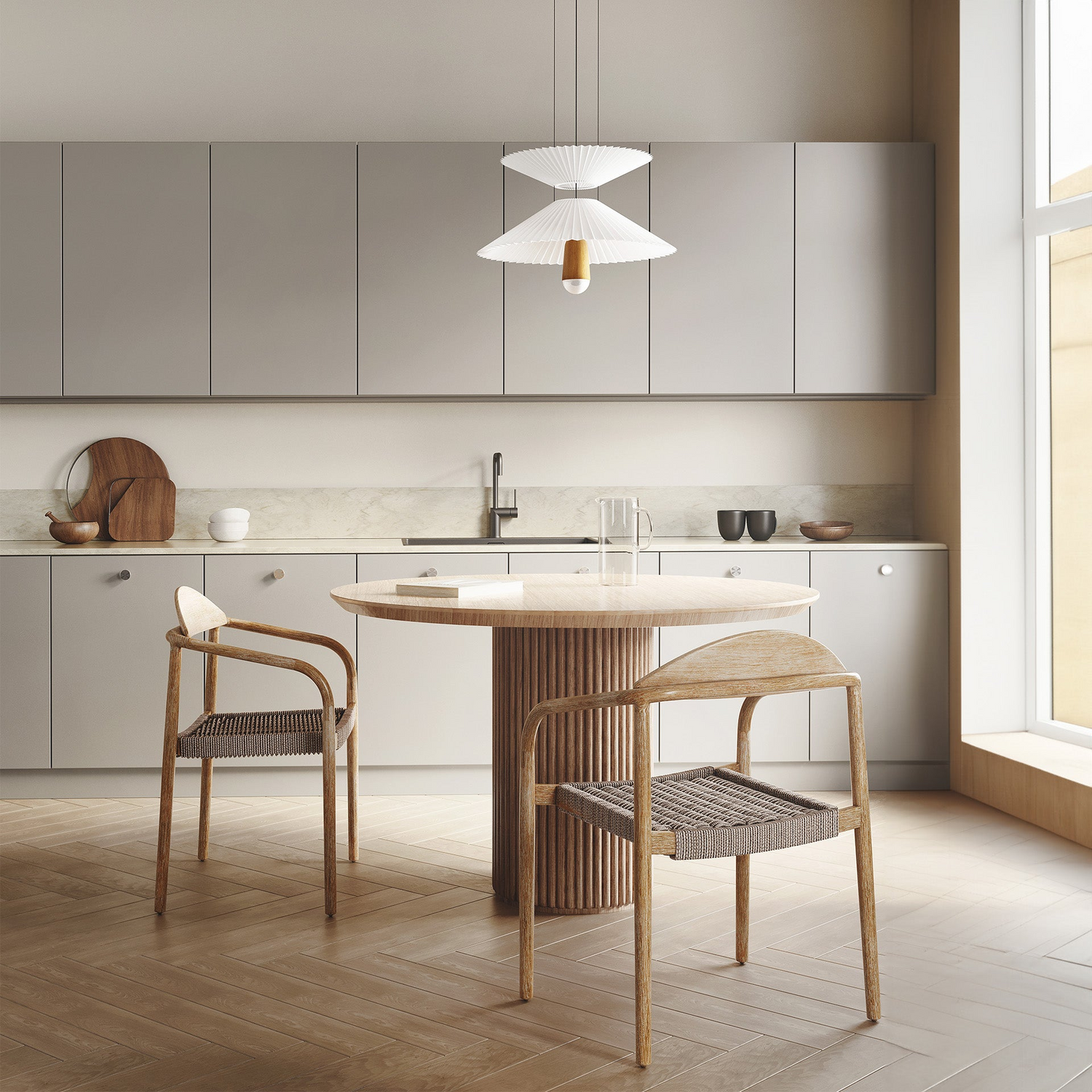 Inspirational beige/grey kitchen