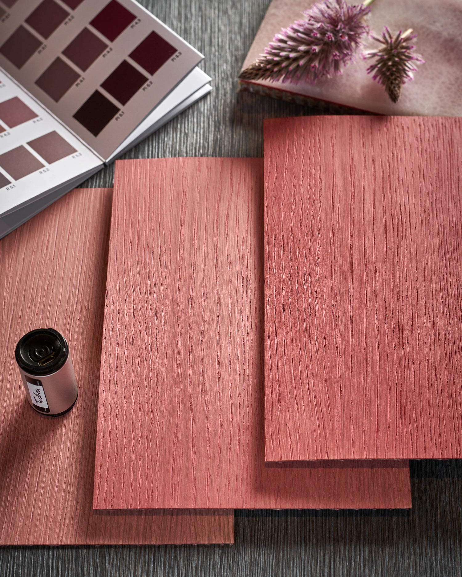 Colourpin and pink wood