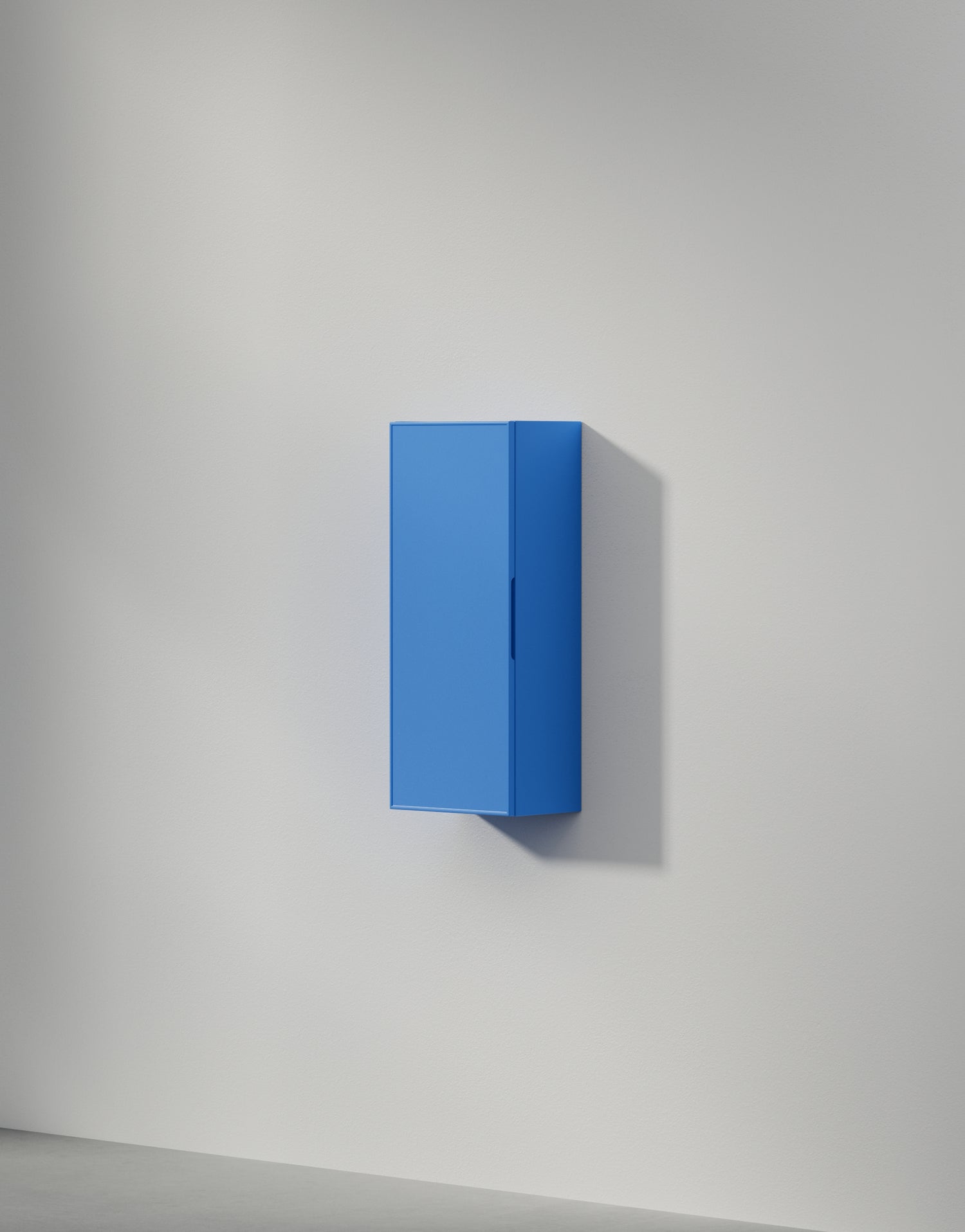 Blue bathroom cabinet