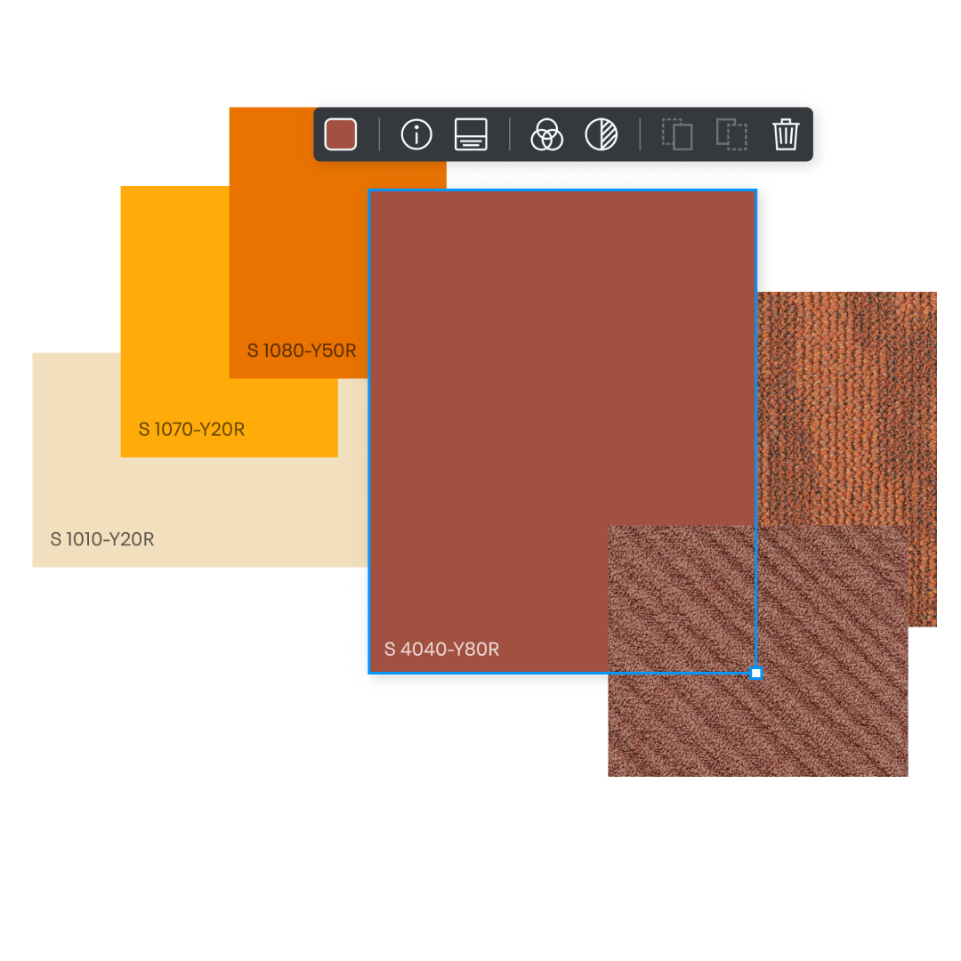 Free-form mood boards