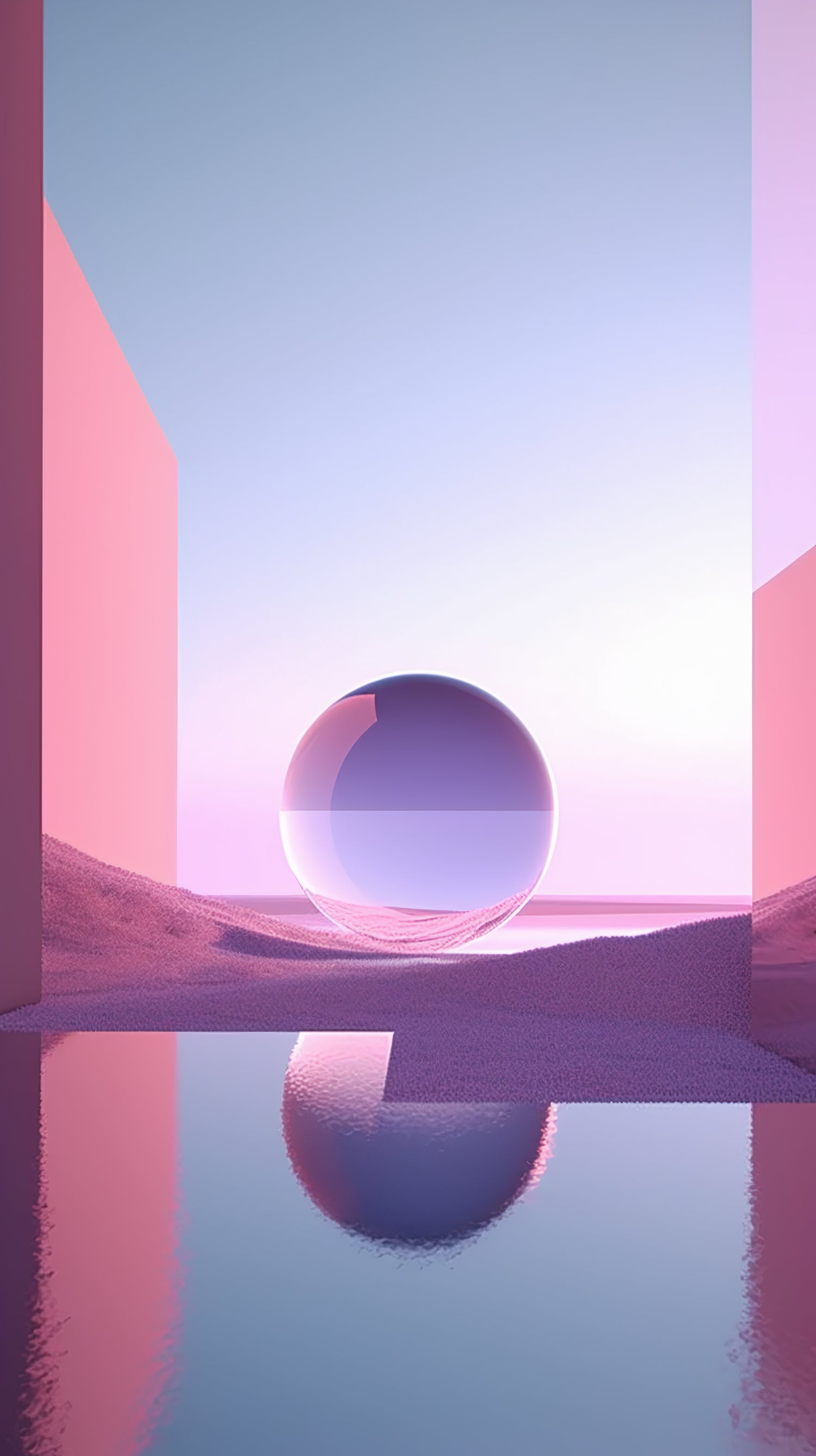 Moodboard Ethereal - Surreal dreamlike landscape in purple tones