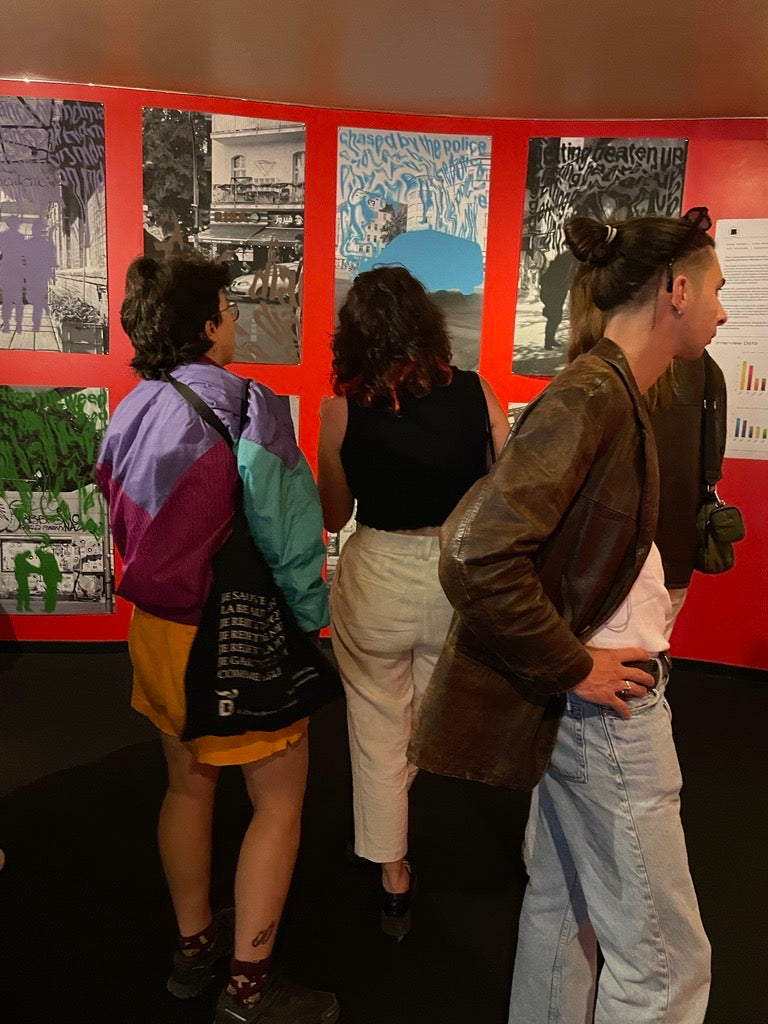 People at exibition
