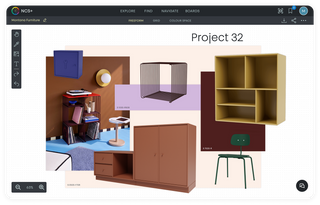 Montana Furniture moodboard in NCS+ app